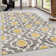 Caritta Geometric Gray/Yellow/Cream Area Rug