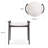 Harhi Glass Top End Table