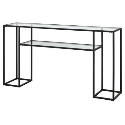 Kiyel 55'' Glass Top Console Table