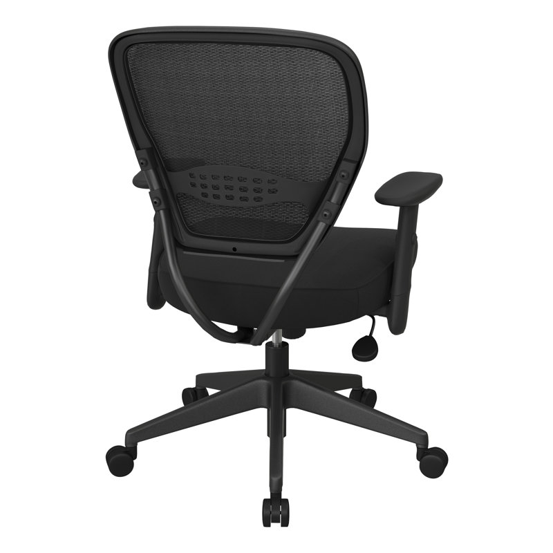 Chaise de travail ergonomique en filet SPACE, Icône - noir