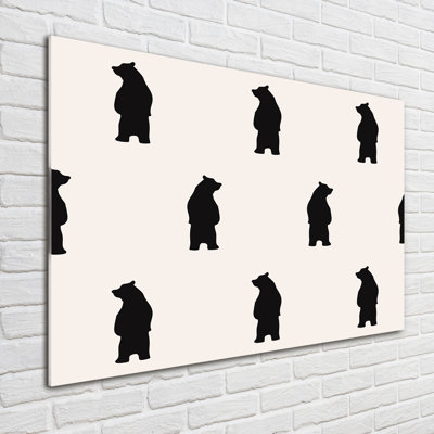 Bears - No Frame Print on Glass