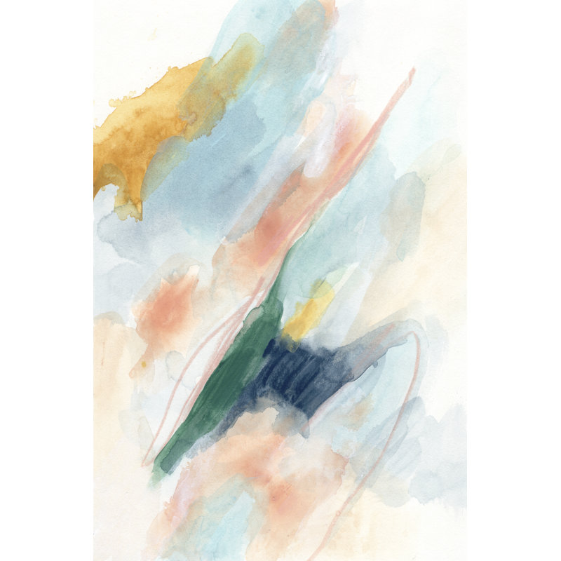 Sky Strike I by June Erica Vess - Painting, 122cm H x 81cm W, Black Floater Framed