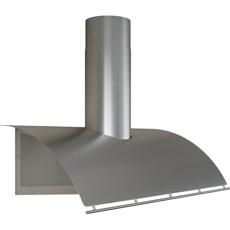 Okeanito 42 in. Wall Mount Range Hood with Halogen Lights in Rose Gold BODY ONLY