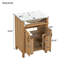 Meuble-lavabo 24 po avec cadre en bois massif, tiroir rabattable, 2 portes à fermeture douce avec rangement pour porte, tablette réglable et meuble-lavabo moderne-373990241-373990246
