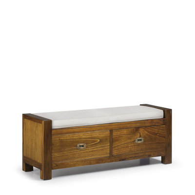 Guildhall Polyester Upholstered Storage Bench