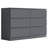 Carlton 6 Drawer Chest Of Drawers. 110cm Wide. 3+3 Configuration. Matt Finish. Scratch Resistant. Modern No Handle Design.