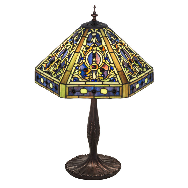 24"H Tiffany Elizabethan Table Lamp