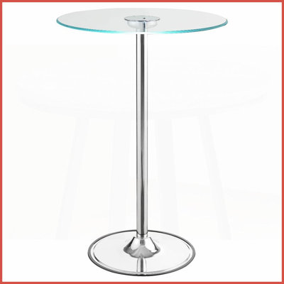 Table basse Indra en verre chromé avec éclairage à DEL - Lueur chaude et facile à nettoyer à intensité variable pour des espaces de vie confortables