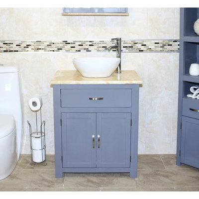 Robichaud 751mm Single Bathroom Vanity with Vessel Ceramic Basin