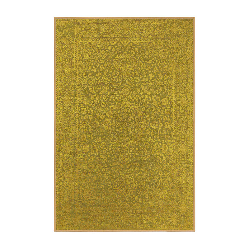 Tapis jaunes modernes Mid-Century 2668