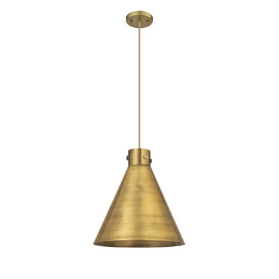 Coterie Single Light Metal Dimmable Pendant