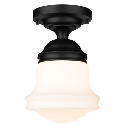 Luminaire suspendu semi-encastré en verre Neriah