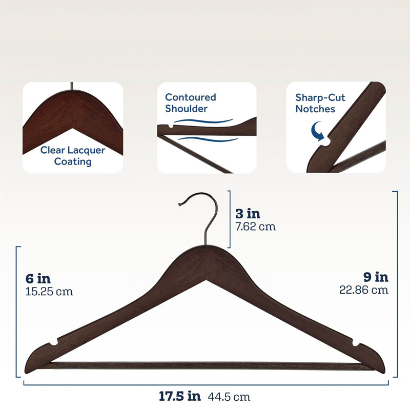 Wood Standard Hanger, Vintage Braun