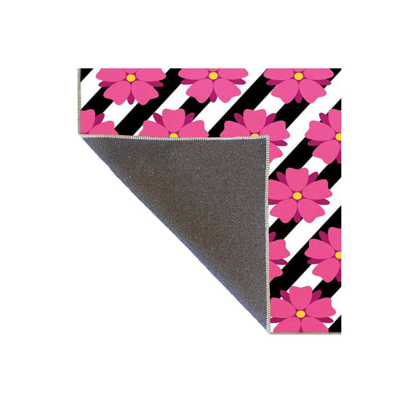 Tapis rose lavable à la machine, Tapis de couloir 3 pi 3 po x 9 pi 10 po