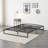 Bed Frame with Velvet Headboard Wingback and Deep Button Tufted Headboard-819945300