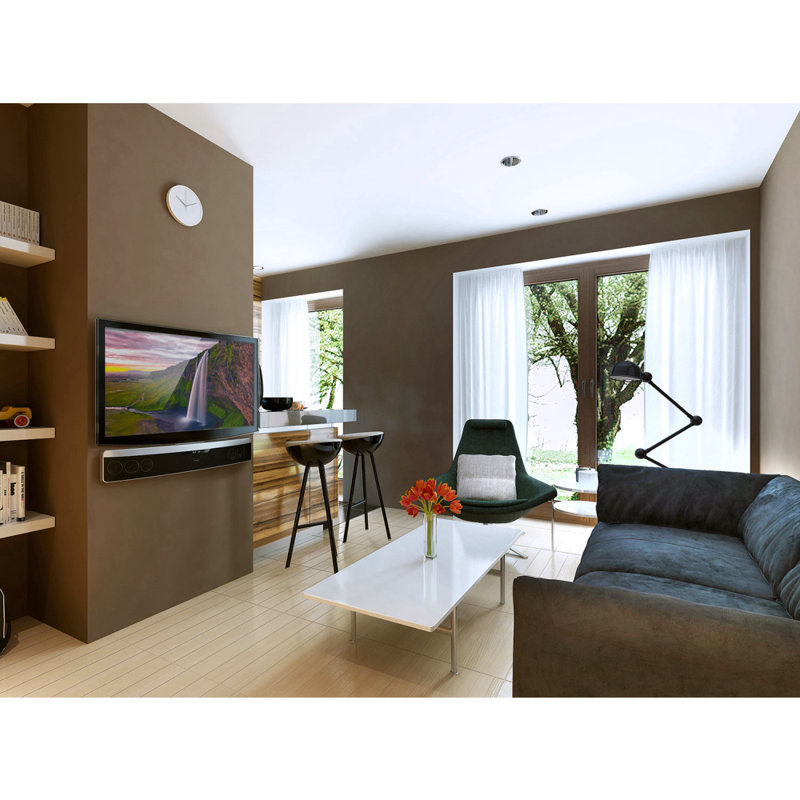 Mount-It Adjustable Sound Bar TV Mount Bracket For Mounting Above & Under TV | Fits 23 to 65 in.