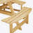 8-Person Outdoor Round Picnic Table Set With 4 Built-In Benches & Umbrella Hole - Perfect For Garden, Backyard, Porch & Patio - Natural Wood