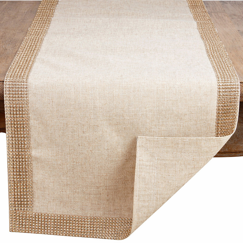 Chemin de table Champagne, L 72 po x l 16 po, Champagne