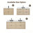 48" Transitional Floating Natural Oak Bath Vanity with 1" Engineered Marble Top-901522882