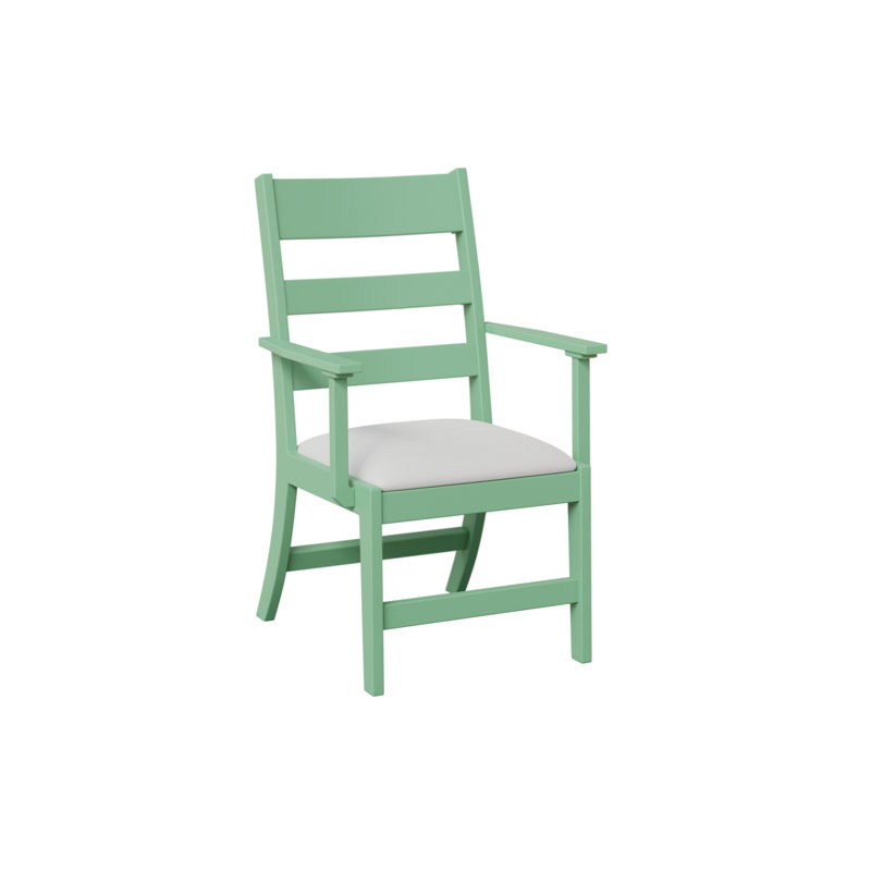 Chaise avec accoudoirs et coussins Parker, Cast Slate, Mint