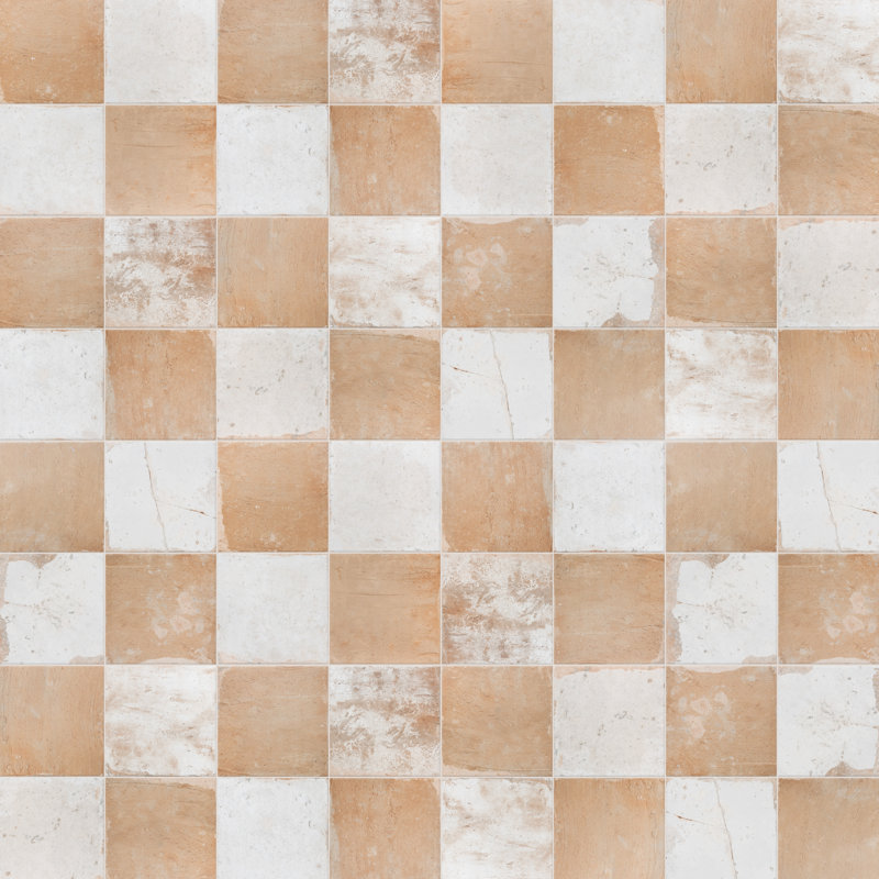 Kings 18" x 18" Ceramic Stone Look Wall & Floor Tile, Sand