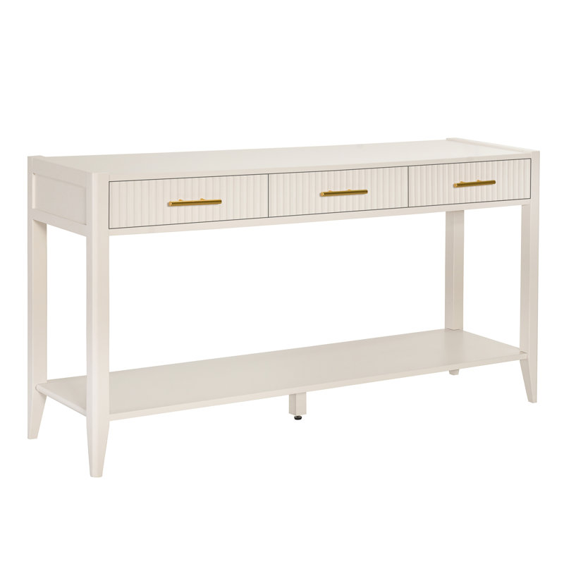 Modern Minimalist Console Table, Beige