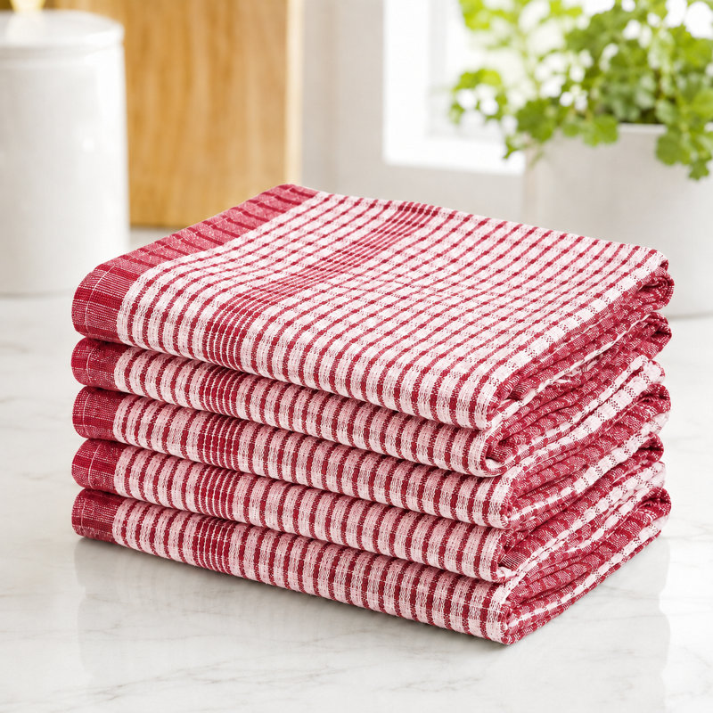 Cotton Plaid Tea Towel Kitchen Towel