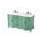Mannie 60'' Double Bathroom Vanity with Engineered Marble Top-54291940-90721995