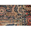 Tapis décoratif en laine noué à la main de conception unique 8 pi 5 po x 11 pi 7 po Heriz Ivoire/noir/brun