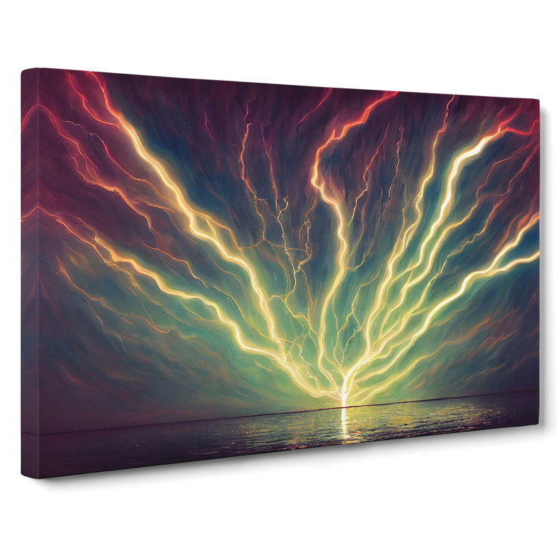 Electrifying Lightning Bolts Vol.3 - Wrapped Canvas, 50cm H x 76cm W x 3cm D