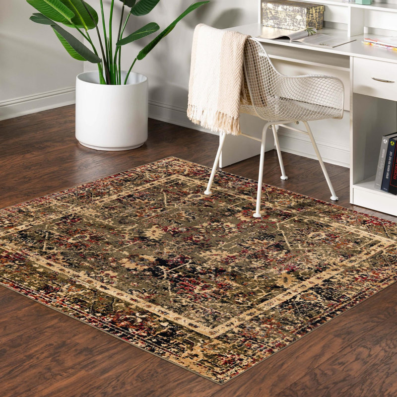 Oriental Indoor Rug, Square 5'3"