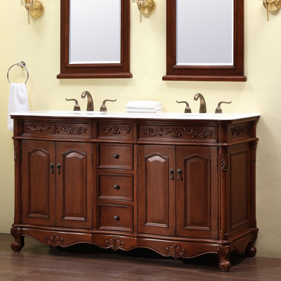 Ensemble de meuble-lavabo double 60 po Stepan