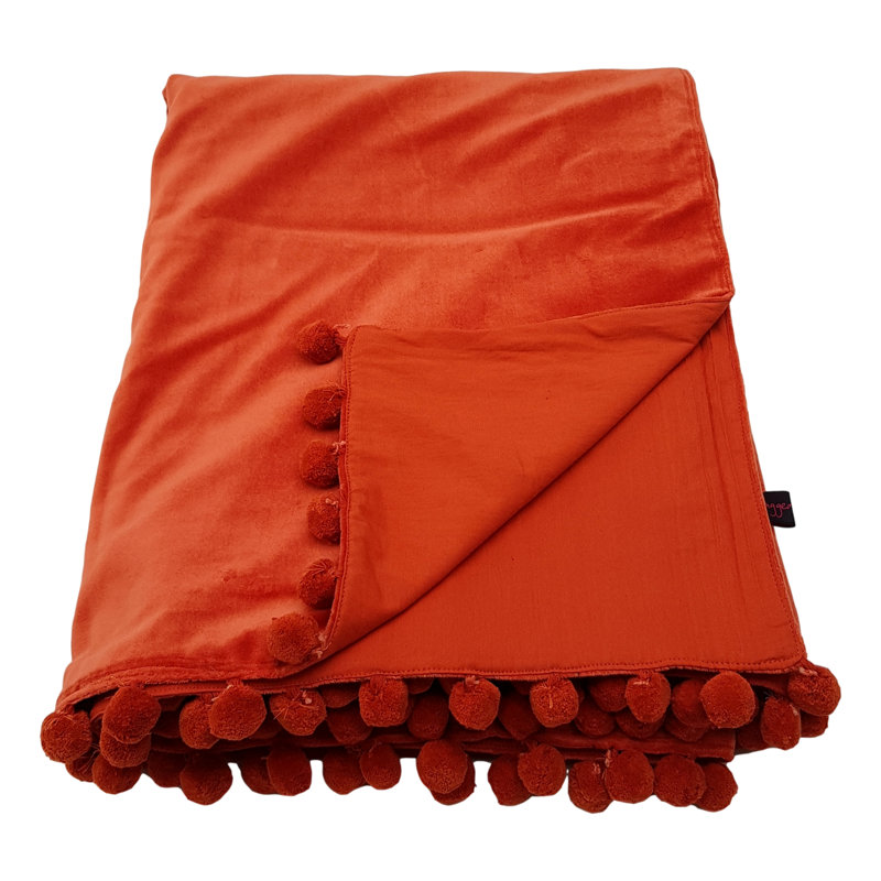 Reith Throw Blanket, Burnt Orange