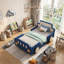 Lit plateforme avec roulettes pour enfants AVELOR - Solution de sommeil amusante, sécuritaire et imaginative-1610171593