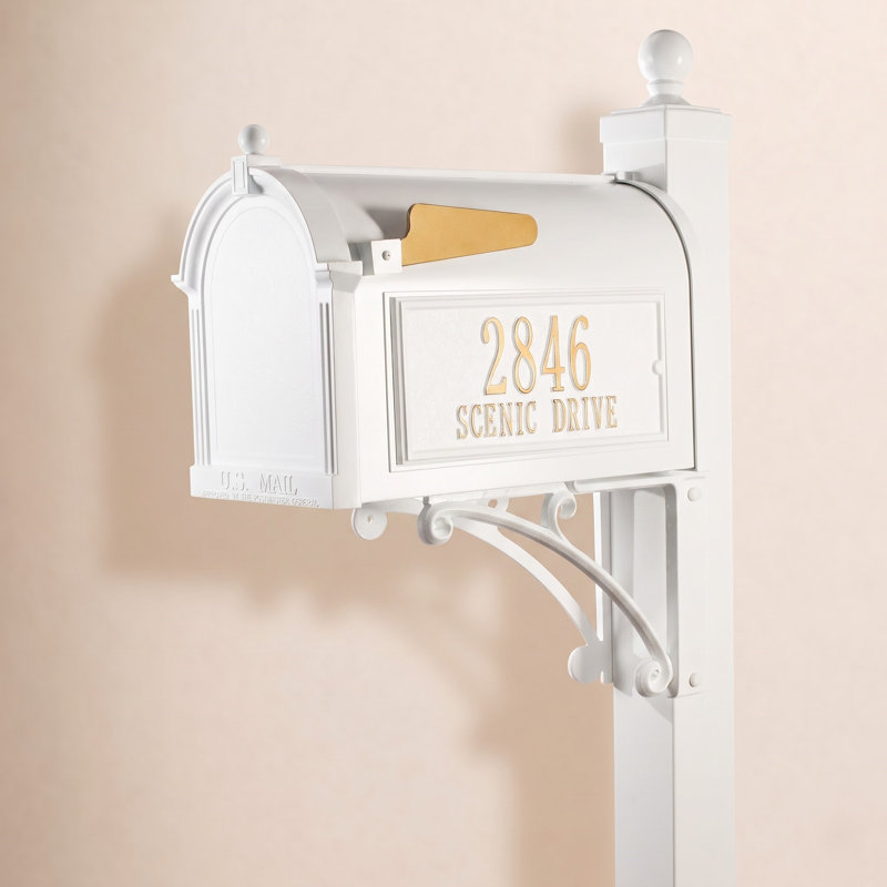 Boîte aux lettres Deluxe, Blanc, Oui