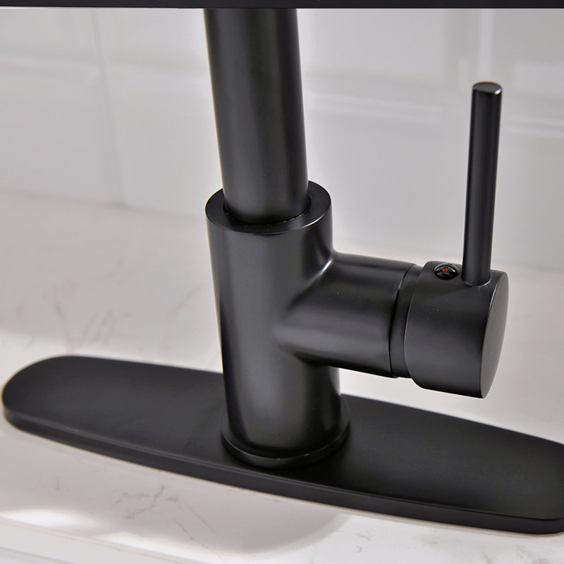 Robinet de cuisine de purificateur d'eau potable avec support de séchage à enroulement, robinets d'évier de cuisine rétractables