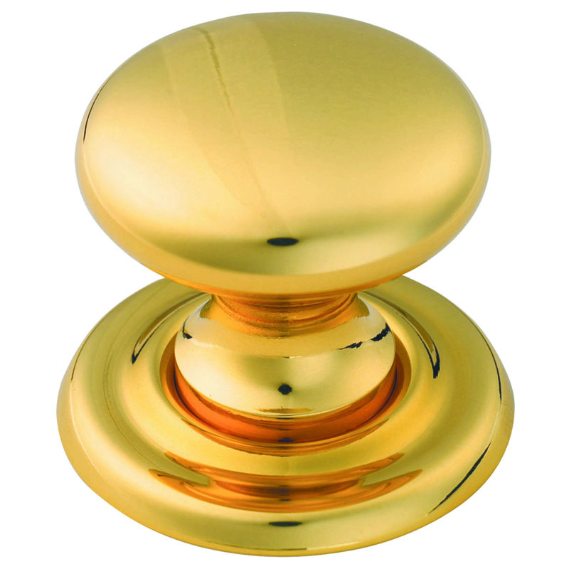 FTD VICTORIAN KNOB, Polished Brass, 4cm