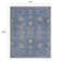 Greer Hand-Tufted Microloop Pile Wool Traditional Medallions Area Rug Blue Tan Ivory