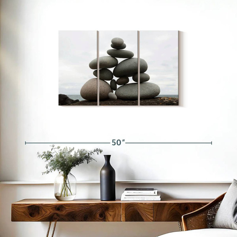 Kerrick Balanced Stone Stack, 20" H x 33" W