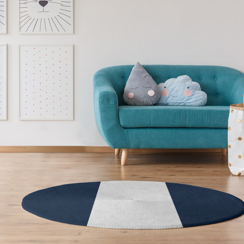 Chenille Indoor Rug, Round 5'
