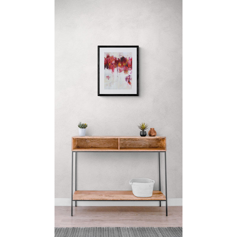 Rose Print by Elizabeth Chapman, Black Framed Paper, 20" H x 16" W