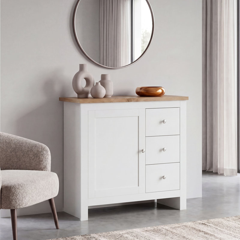 Beacsfield 79Cm W 3 Drawer Sideboard, White