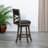 30" Bar Height X-Back Swivel Stool, Fabric Seat-157774749