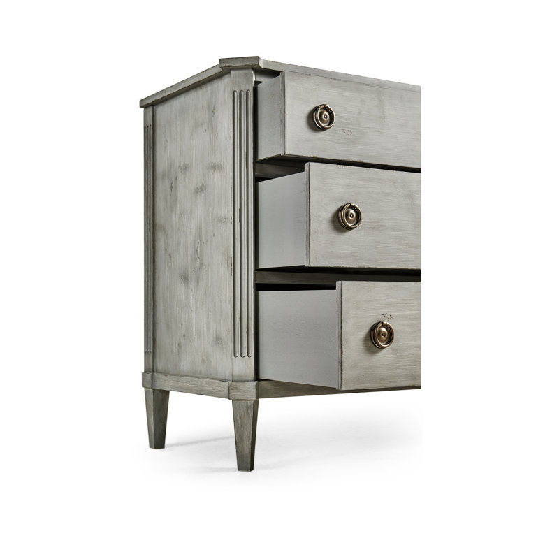 Aeon 3 - Drawer Solid Wood Dresser, Antique Gray