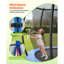 VEVOR in. Round Backyard Trampoline with Safety Enclosure