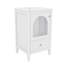 Meuble-lavabo de 20 po avec lavabo, armoire de salle de bain avec porte en verre