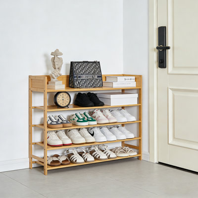 Bamboo Shoe Rack Storage Rack - Shelf Units For Entrances, Corridors, And Wardrobes