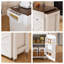 Îlot de cuisine avec table extensible et rangement roulant-632254775