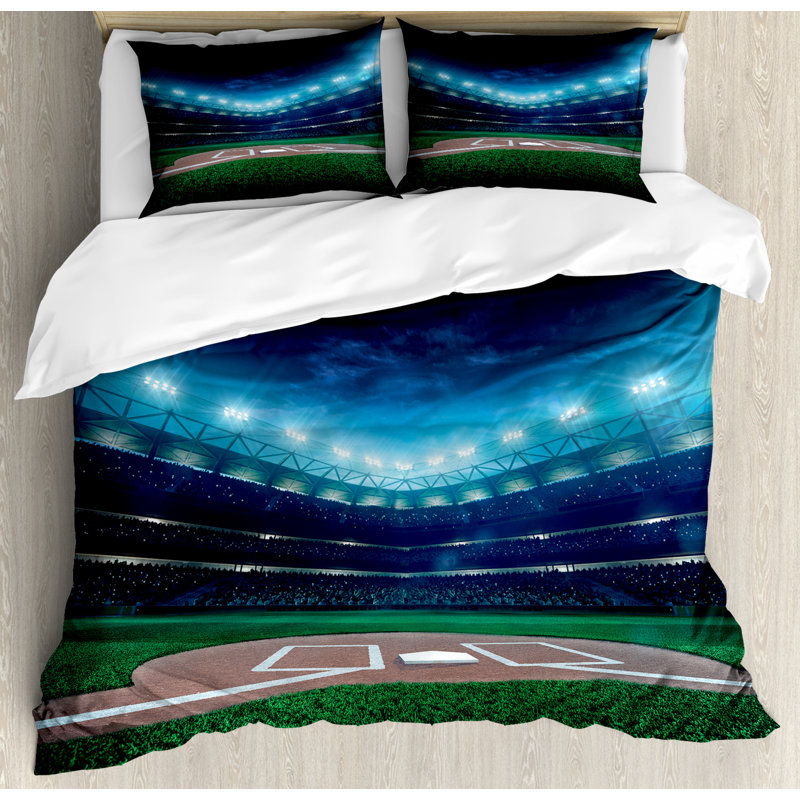 Modern & Contemporary Polyester Duvet Cover, Queen Duvet Cover + 2 Pillow Shams