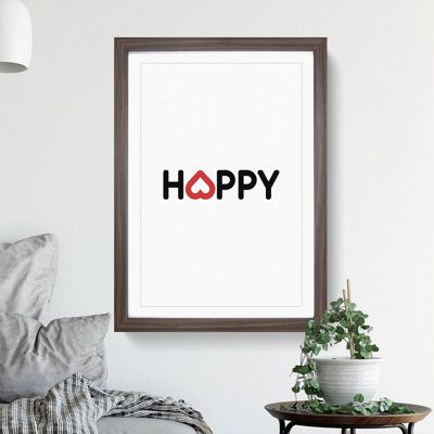 Happy - Picture Frame Typography